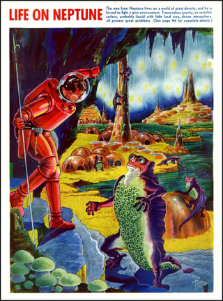 Illustration for article titled Alien life in our solar system, according to pulp-art legend Frank R. Paul